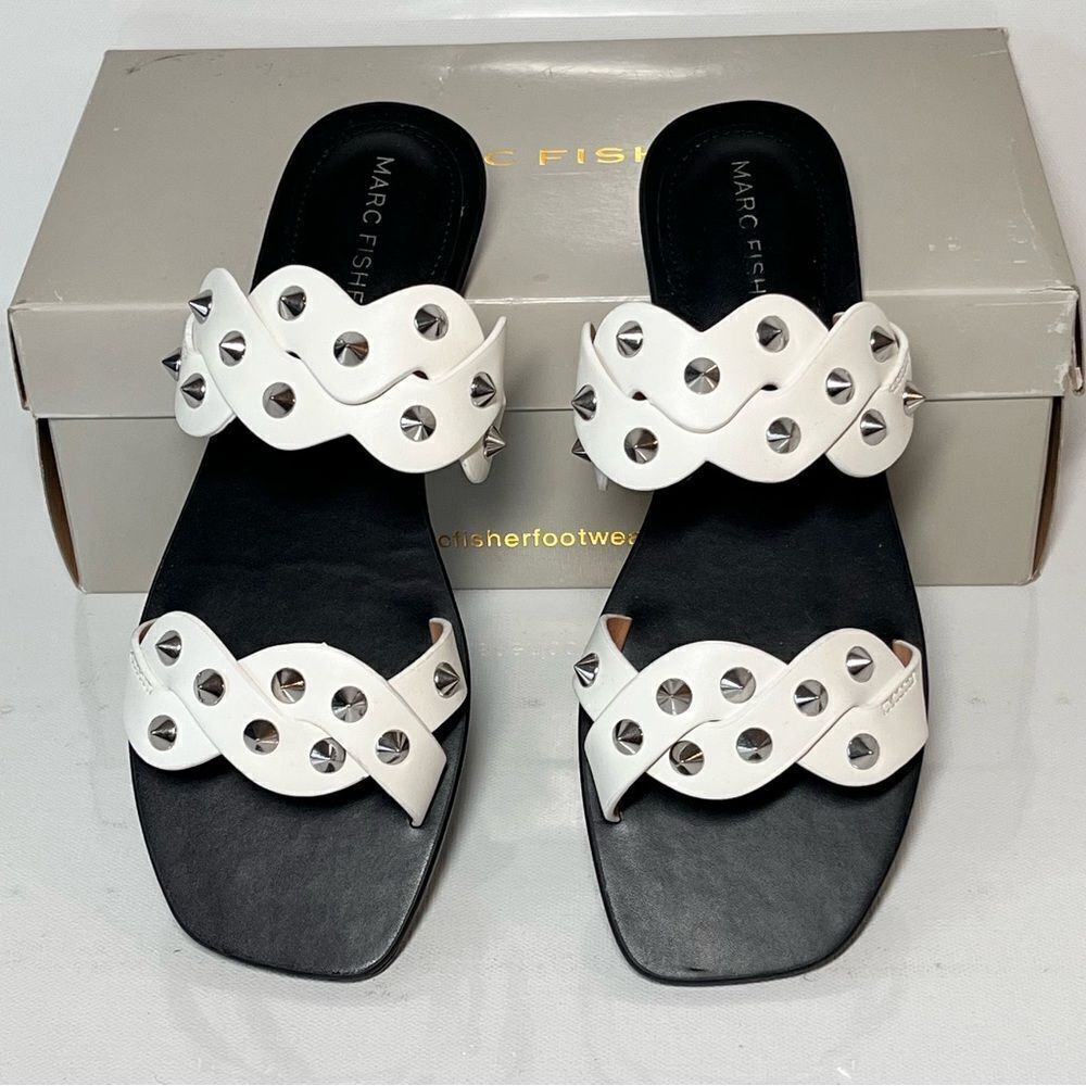 Marc Fisher Bodil Studded Slide Sandals
